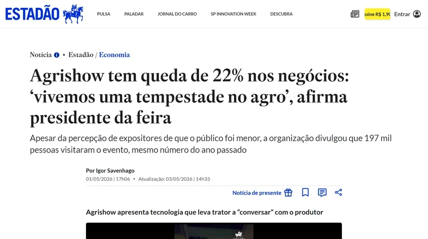 O Raio-X da 'Tempestade' e os Oásis de Lucro na Maior Vitrine do Agro