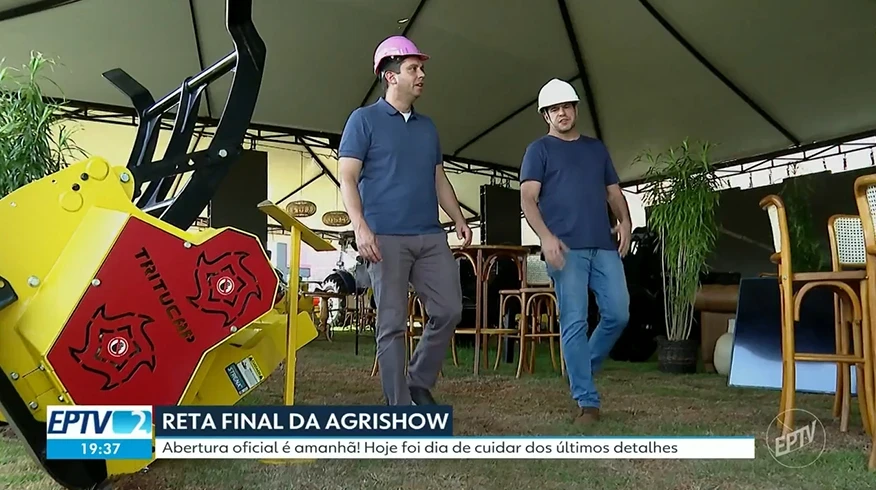 De Sertãozinho para o Mundo: Tritucap é destaque na EPTV durante preparativos finais da Agrishow 2026