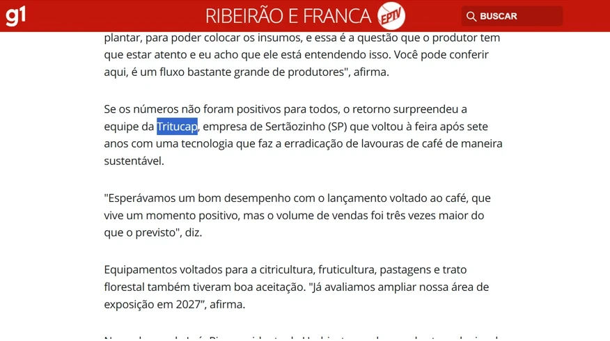 Balanço Agrishow 2026: Entre o recuo de R$ 3,2 bilhões no mercado e o fenômeno de vendas da Tritucap